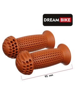 Грипсы 95 мм посадочный диаметр 22 2 мм цвет коричневый Dream bike