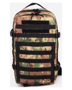 Рюкзак туристический 30 л отдел на молнии наружный карман цвет камуфляж коричневый Taif