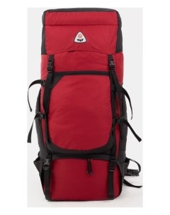 Рюкзак туристический 100 л на стяжке цвет бордовый Taif