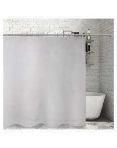 Штора для ванной комнаты Классика 180 180 см Eva цвет белый Доляна