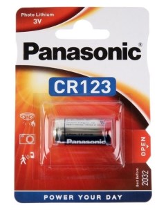 Батарейка литиевая 123 1bl 123a 3В блистер 1шт Panasonic