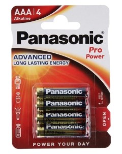 Батарейка алкалиновая PRO Power Aaa Lr03 4bl 1 5в блистер 4 шт Panasonic
