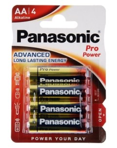 Батарейка алкалиновая PRO Power AA Lr06 4bl 1 5в блистер 4 шт Panasonic