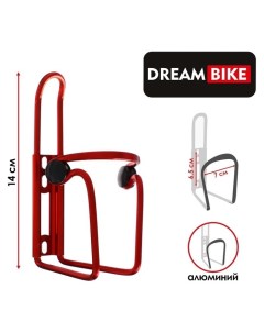 Флягодержатель F3 алюминиевый цвет красный Dream bike