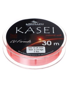 Леска Kasei L 30 м D 0 16 мм Test 2 16 кг красный Namazu