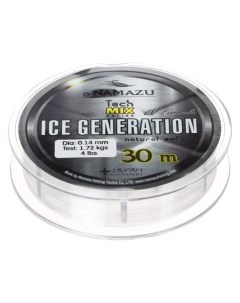 Леска Ice Generation L 30 м D 0 14 мм Test 1 72 кг прозрачная Namazu