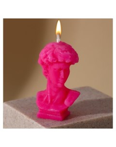 Свеча формовая Давид розовый высота 6 5 см Nnb