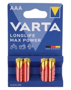 Батарейка алкалиновая MAX Tech AAA набор 4 шт Varta