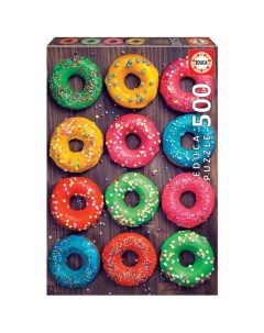 Пазл Разноцветные пончики 500 деталей Educa