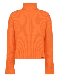 Оранжевый свитер с вышитыми звездами детский Twinset