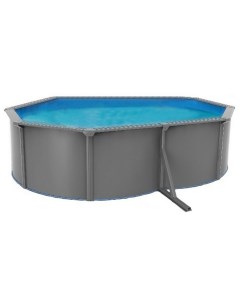 Морозоустойчивый бассейн Anthracite овальный 610x360x130 см комплект оборудования Standart Poolmagic