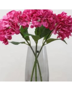 Цветы искусственные Гортензия 49см цвет темно розовый Flodecor