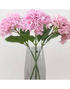Цветы искусственные Гортензия 49см цвет розовый Flodecor