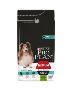 Корм для собак Opti digest для средних пород с чувствит пищеварением с ягненком сух 1 5кг Pro plan