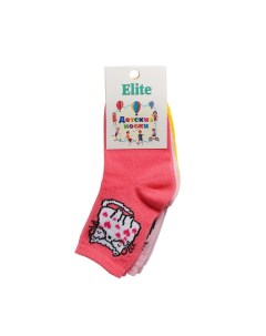 Детские носки Коты р 14 16 3 пары Elite