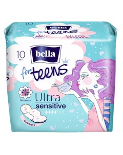 Супертонкие прокладки для подростков Ultra Sensitive Deo 10 шт Гигиенические прокладки Bella