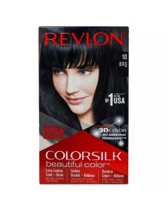 Набор для окрашивания волос в домашних условиях крем активатор краситель бальзам 10 Чёрный Revlon professional