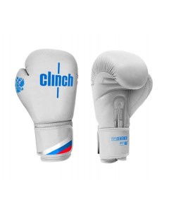 Перчатки боксерские Olimp бело синие 10 унций Clinch
