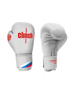 Перчатки боксерские Olimp бело красные 10 унций Clinch