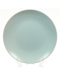 Тарелка обеденная керамика 24 см круглая Scandy Mint TDP465 мятная Fioretta