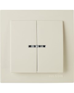 Двухклавишный выключатель Nilson