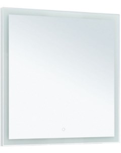 Зеркало Гласс 80 LED цв бел глянец 274016 Aquanet