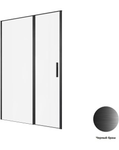 Душевая дверь Priority 140 профиль черный матовый стекло прозрачное Allen brau