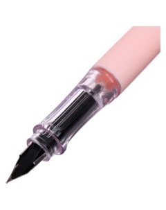 Ручка перьевая Зайка размер пера F 0 6 мм с 2 мя баллончиками чернила синие Devente