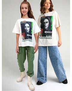 Фуфайка трикотажная для девочек (футболка) Playtoday tween