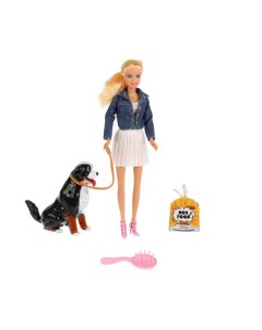 Кукла гнущаяся с собакой и аксессуарами 29 см Defa