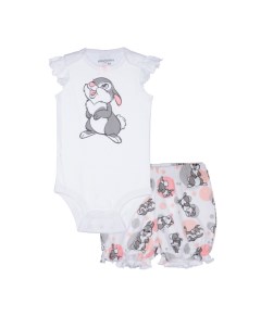 Комплект для девочек Sweet bunny newborn baby girls боди шорты Playtoday