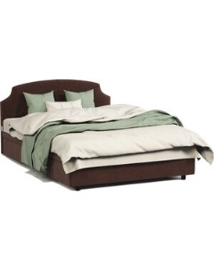 Кровать полутороспальная с подъемным механизмом Шарм 120 велюр Дрим шоколад Шарм-дизайн