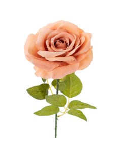 Цветы искусственные Роза 62см цвет шампань Flodecor