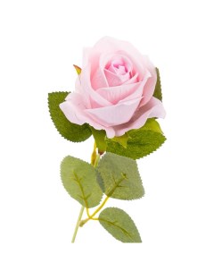 Цветы искусственные Роза 51см цвет розовый Flodecor