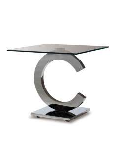 Приставной столик серый 60x56x60 см To4rooms