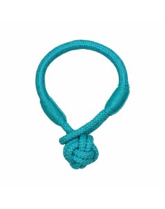 Tough Tug Knot игрушка для щенков 4 8 месяцев жевательный канат с ароматом арахиса голубой Playology