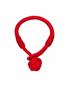 Tough Tug Knot игрушка для щенков 4 8 месяцев жевательный канат с ароматом говядины красный Playology