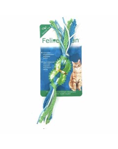 Dental игрушка для кошек колечко прорезыватель с лентами резина Feline clean
