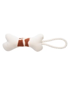 Игрушка для собак мелких и средних пород косточка с канатом бежево пятнистая 31х9х4 см Mr.kranch