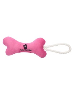 Игрушка для собак мелких и средних пород косточка с канатом нежно розовая 31х9х4 см Mr.kranch