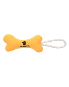 Игрушка для собак мелких и средних пород косточка с канатом желтая 31х9х4 см Mr.kranch