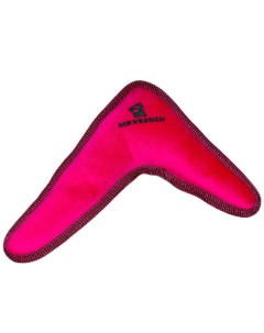 Игрушка для собак мелких и средних пород бумеранг с пищалкой розовый 22х19х4 5 см Mr.kranch