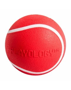 Squeaky Chew Ball игрушка для собак средних и крупных пород жевательный мяч с пищалкой с ароматом го Playology