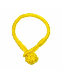 Tough Tug Knot игрушка для щенков 4 8 месяцев жевательный канат с ароматом курицы желтый Playology