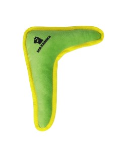 Игрушка для собак средних и крупных пород бумеранг с пищалкой зеленый 34х28 5х6 5 см Mr.kranch