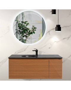 Комплект мебели для ванной Universe 9181200 подвесной Дуб Black&white