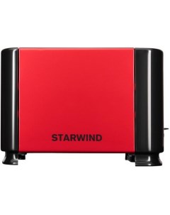 Тостер ST1102 красный чёрный Starwind