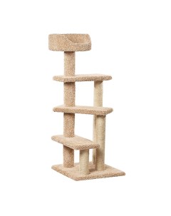 Когтеточка для кошек ковролиновая Винтовая лестница 57х57х145см Пушок