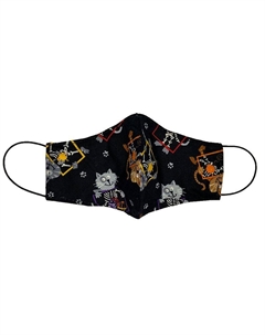 Маска защитная (для людей) многоразовая двухслойная Крейзи кэт, размер L,XL Pride