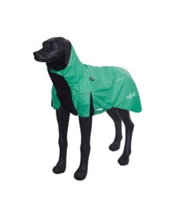 Дождевик для собак Wave raincoat Размер 35см M изумрудный Rukka